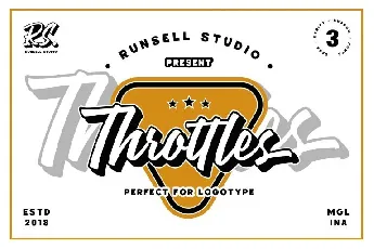 Throttles Logotype font