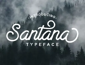 Santana Script Free font