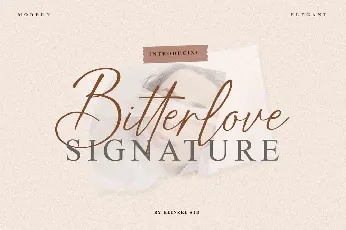 Bitterlove Signature font