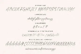 Bitterlove Signature font