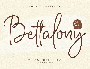 Bettalony font