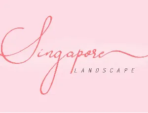 Singapore Landscape font