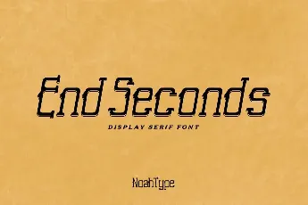 End Seconds Demo font