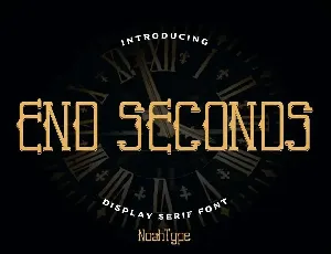 End Seconds Demo font