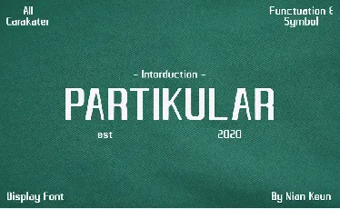 Partikular font