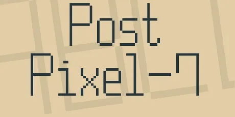 Post Pixel-7 font