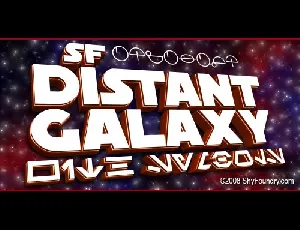 SF Distant Galaxy font