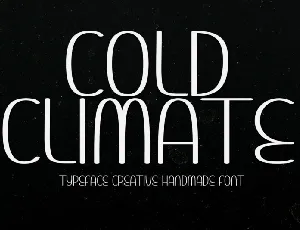 Cold Climate font