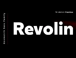 Revolin font