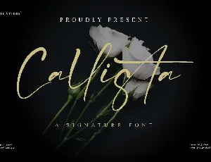 Callista Script font