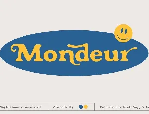 Mondeur font