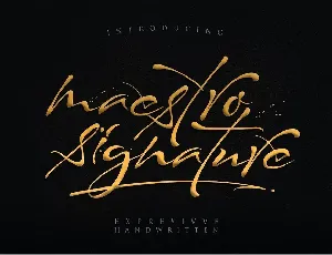 Maestro Signature font