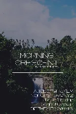 Morning Crescent font