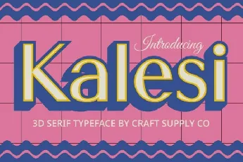 Kalesi 3D font