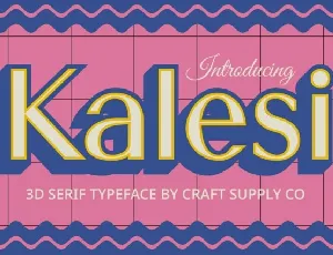 Kalesi 3D font