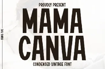 Mama Canva font