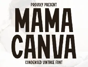 Mama Canva font