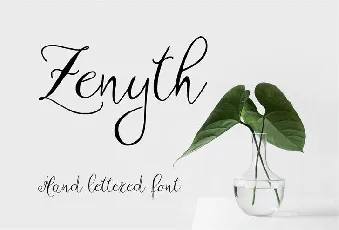 Zenyth Script Free font