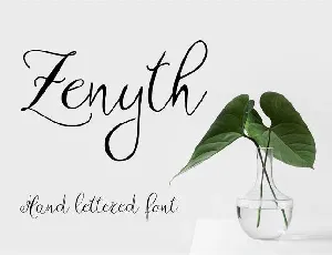 Zenyth Script Free font