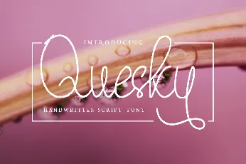 Quesky font