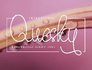 Quesky font