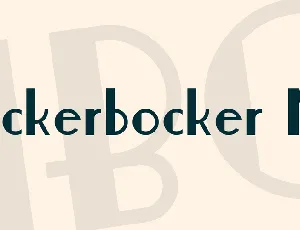 Nickerbocker NF font