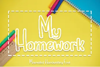 My Homework font