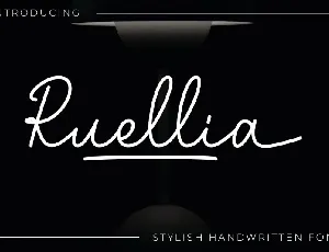 Ruellia font