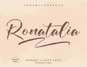 Ronatalia font