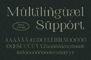 Ribka Vintage font