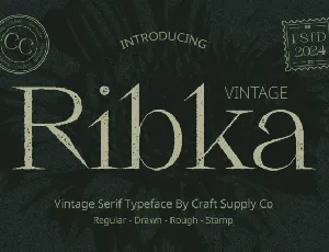 Ribka Vintage font