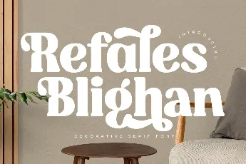 Refales Blighan DEMO VERSION font