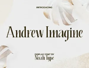 Andrew Imagine font