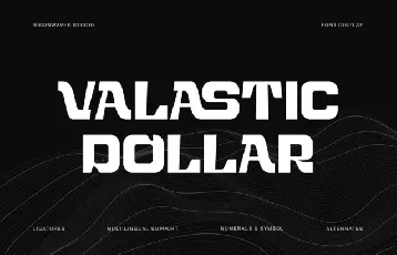 Valastic Dollar font