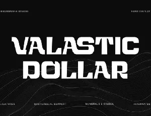 Valastic Dollar font