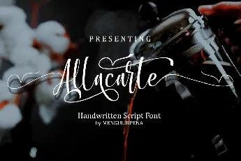 Allacarte font