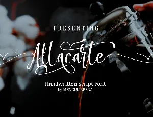 Allacarte font