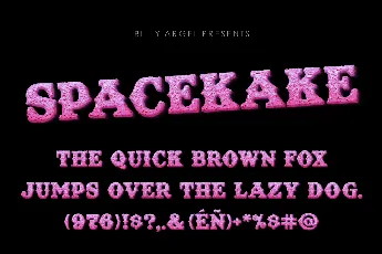 SPACEKAKE PERSONAL USE font