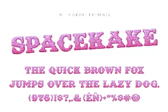 SPACEKAKE PERSONAL USE font