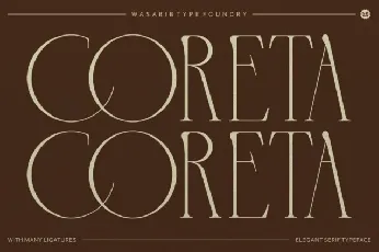 Coreta font