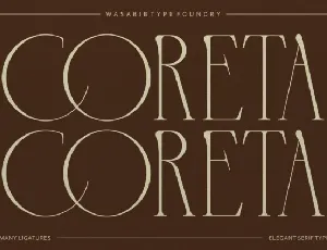 Coreta font