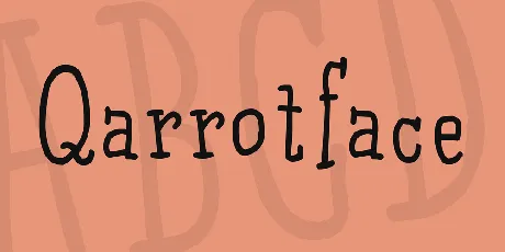 Qarrotface font