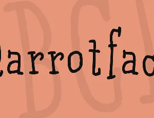 Qarrotface font