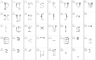 Serif Dot Digital-7 font