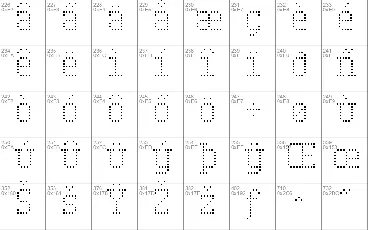 Serif Dot Digital-7 font