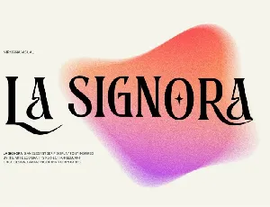 La Signora font