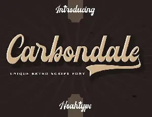 Carbondale font