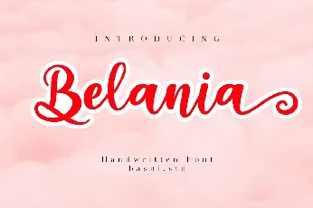 Belania font