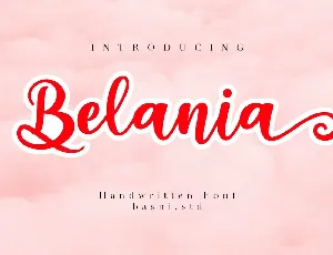 Belania font