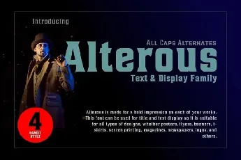 Alterous Display font